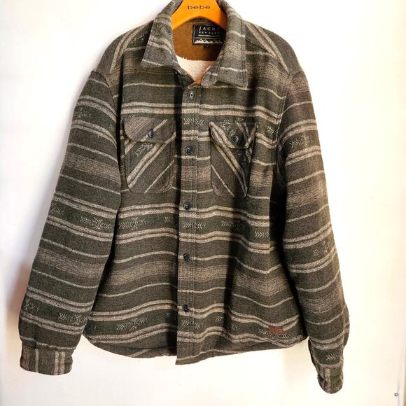 Jachs New York Sherpa Lined Wool Blend Coat Size XL Fleece Western Cowboy - Picture 1 of 13
